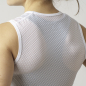 Preview: GripGrab WOMEN'S ULTRALIGHT MESH SLEEVELESS BASE LAYER weiß