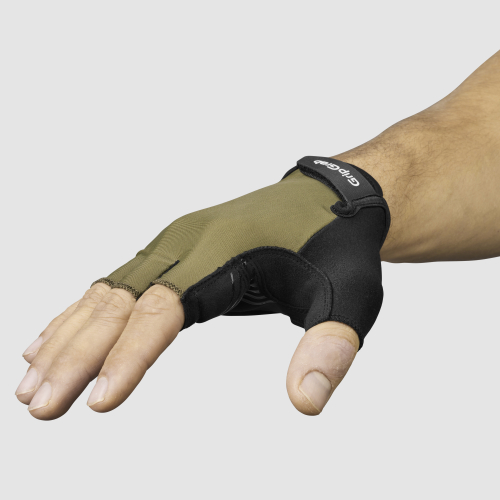 GripGrab RIDE Padded Short Finger Summer Gloves Olive Green