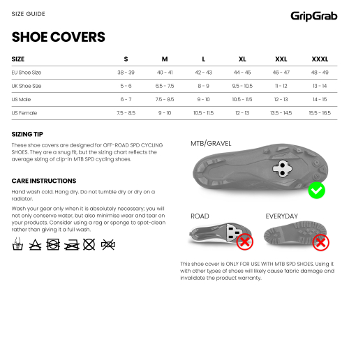 GripGrab AQUASHIELD 2 WATERPROOF GRAVEL SHOE COVERS schwarz
