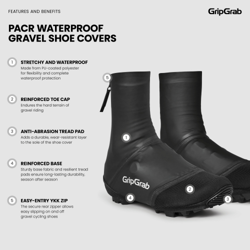 GripGrab PACR WATERPROOF GRAVEL SHOE COVERS