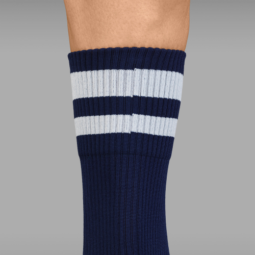 GripGrab ORIGINAL STRIPES CREW SOCKS navyblau