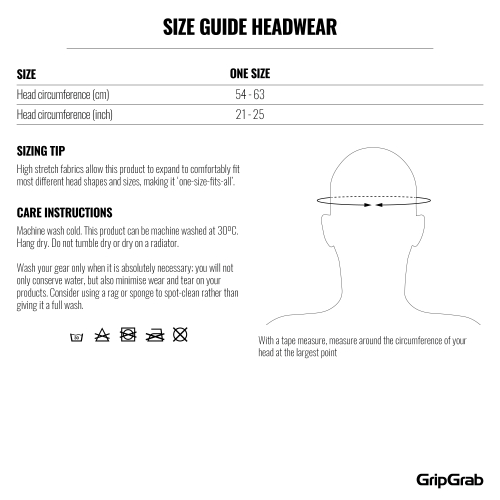 GripGrab FREEDOM WARP KNITTED SEAMLESS HEADBAND schwarz