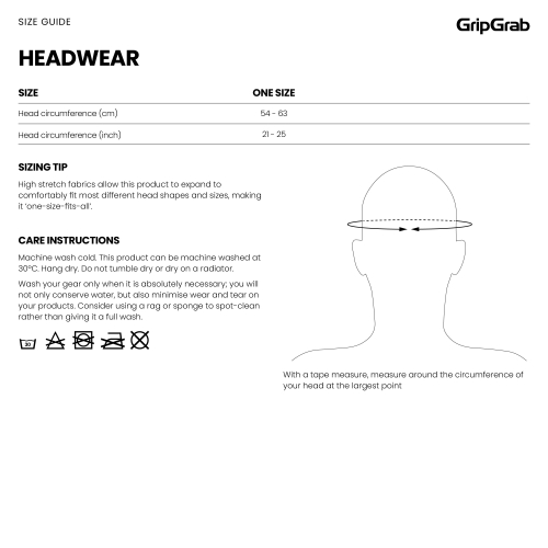 GripGrab UPF 50+ LIGHTWEIGHT SUMMER SKULL CAP schwarz