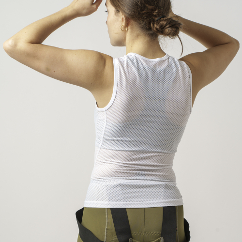 GripGrab WOMEN'S ULTRALIGHT MESH SLEEVELESS BASE LAYER weiß