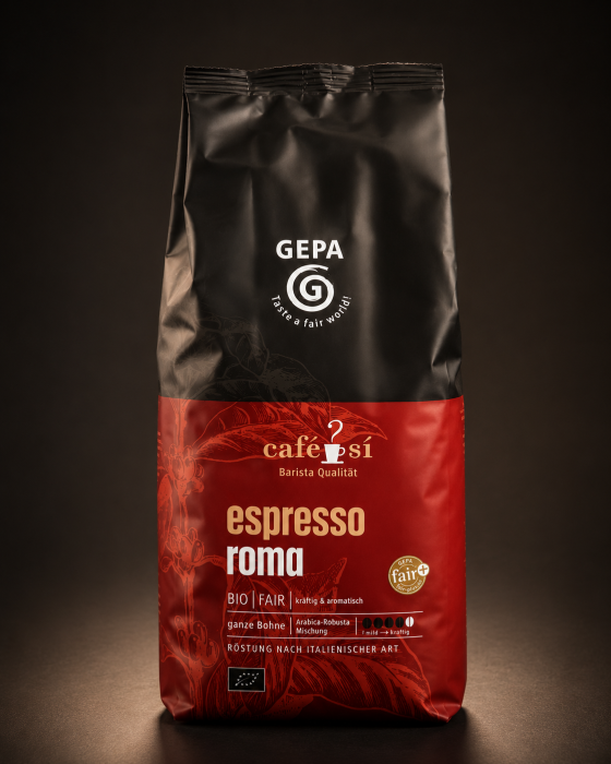 GEPA Roma Bio Espresso, Fairtrade