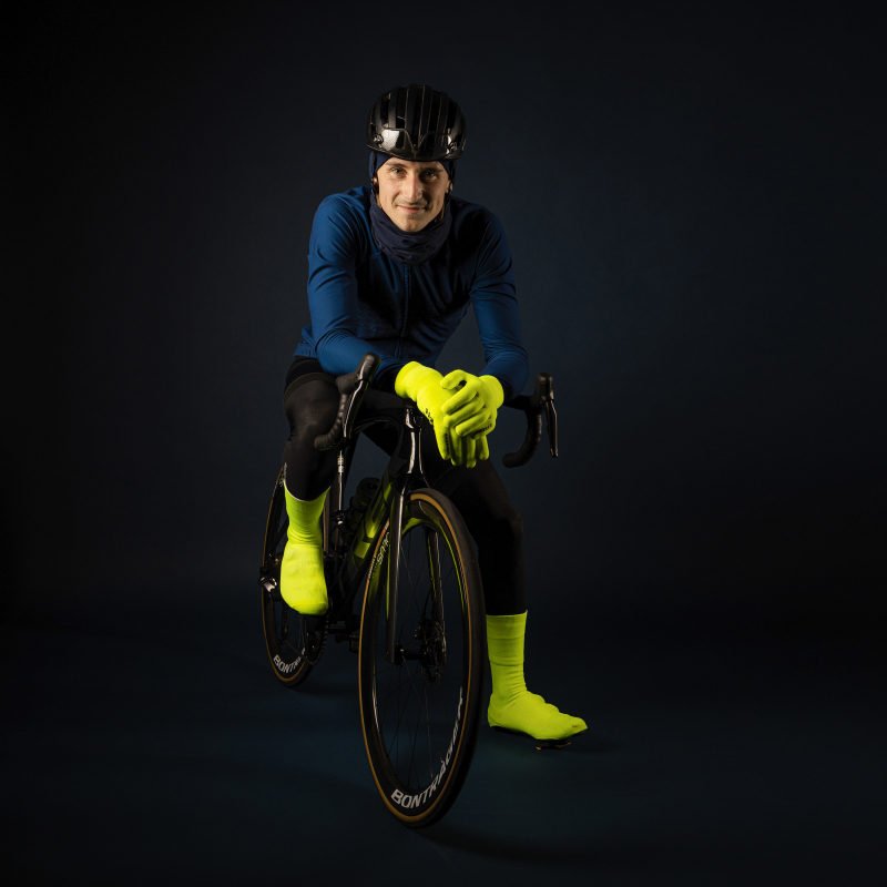 GripGrab WATERPROOF KNITTED WINTER GLOVES neongelb