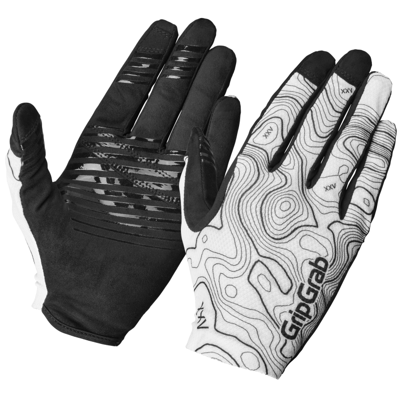 GripGrab REBEL FULL FINGER SUMMER GLOVES weiß