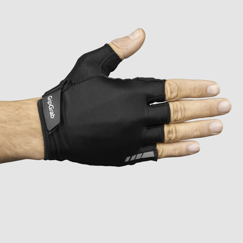 GripGrab RIDE LITE PADDED SHORT FINGER SUMMER GLOVES schwarz
