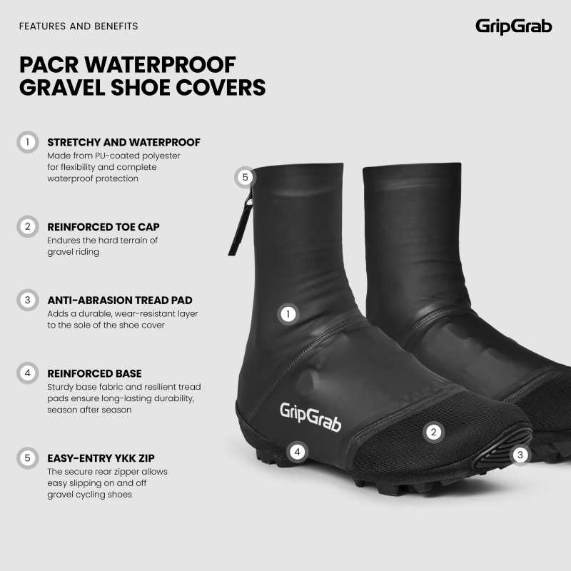 GripGrab PACR WATERPROOF GRAVEL SHOE COVERS
