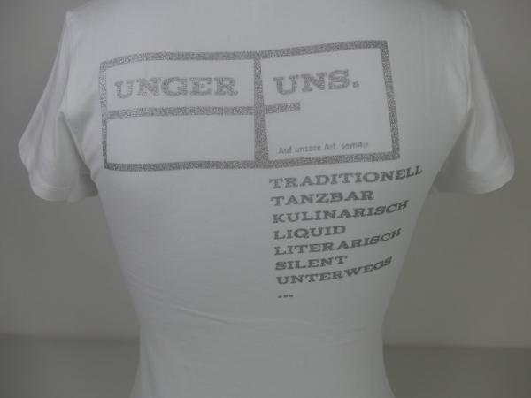 UNGER UNS | T-Shirt Basic Logo hinten | Frauen