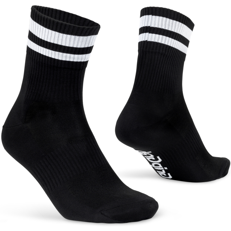 GripGrab ORIGINAL STRIPES CREW SOCKS schwarz