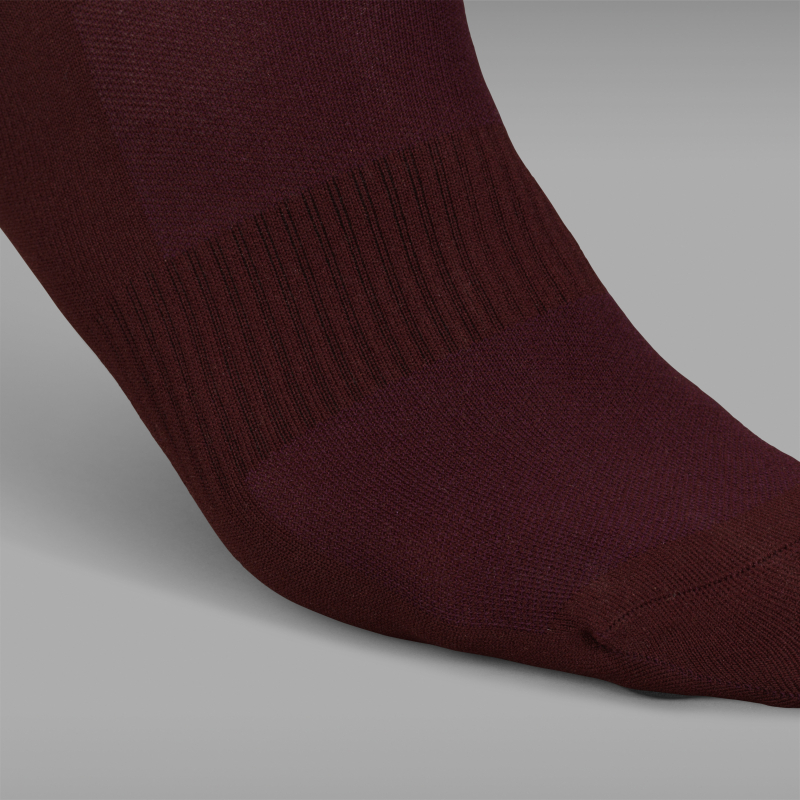 GripGrab ORIGINAL STRIPES CREW SOCKS dunkelrot