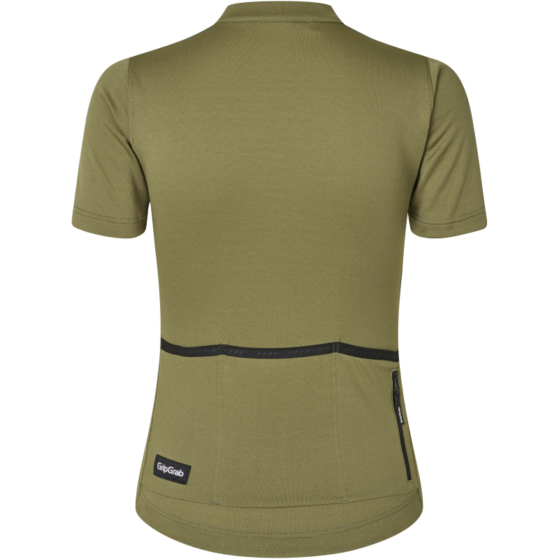GripGrab WOMEN'S EXPLR MERINOTECH SHORT SLEEVE JERSEY olivgrün