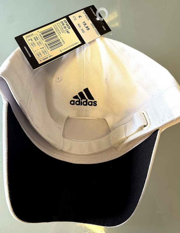 adidas DFB Cap 3 Streifen weiß